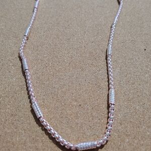 Chic Rose Gold and Silver Necklace